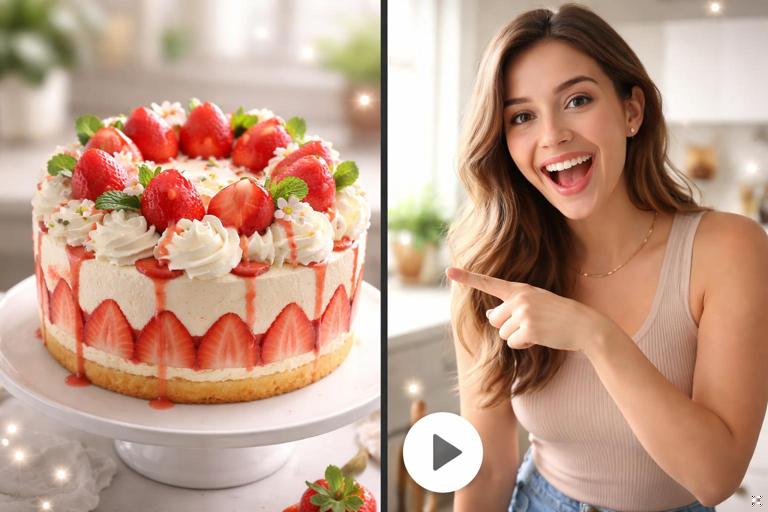 Split-screen vertical short storyboard: first frame shows an impressive end result on the left and a creator pointing to it on the right, minimal UI elements suggesting a moving thumbnail, clean modern social-media aesthetic, high contrast, no readable text, realistic lighting, shallow depth of field.